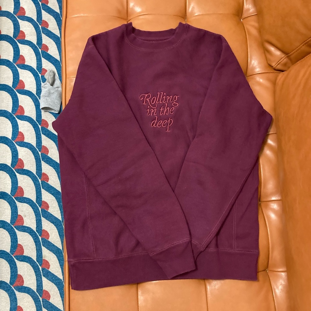 adele vegas residency rolling in the deep crew neck sweatshirt